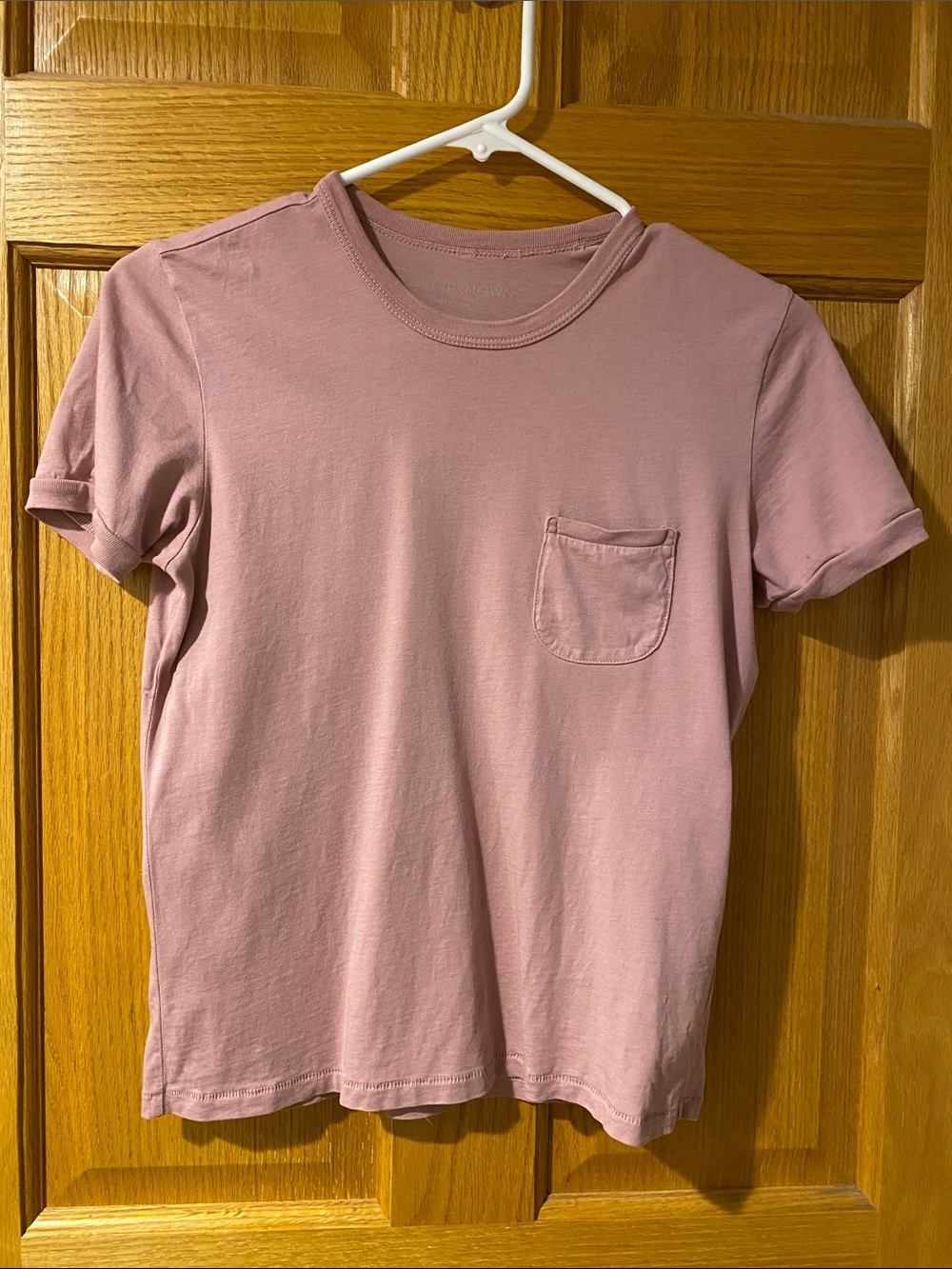 Outerknown Dusty Rose Short-Sleeve Pocket Tee